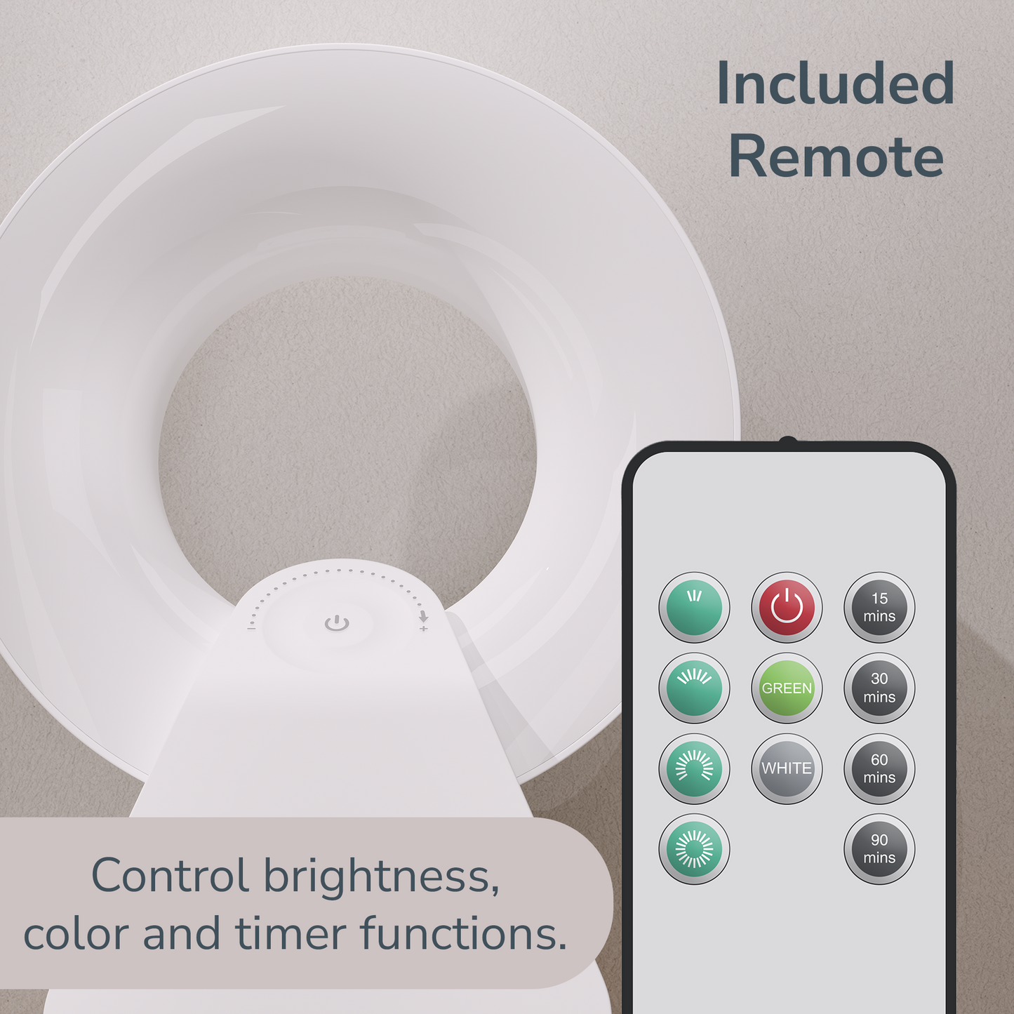 Green Light Therapy Lamp for Migraine Relief